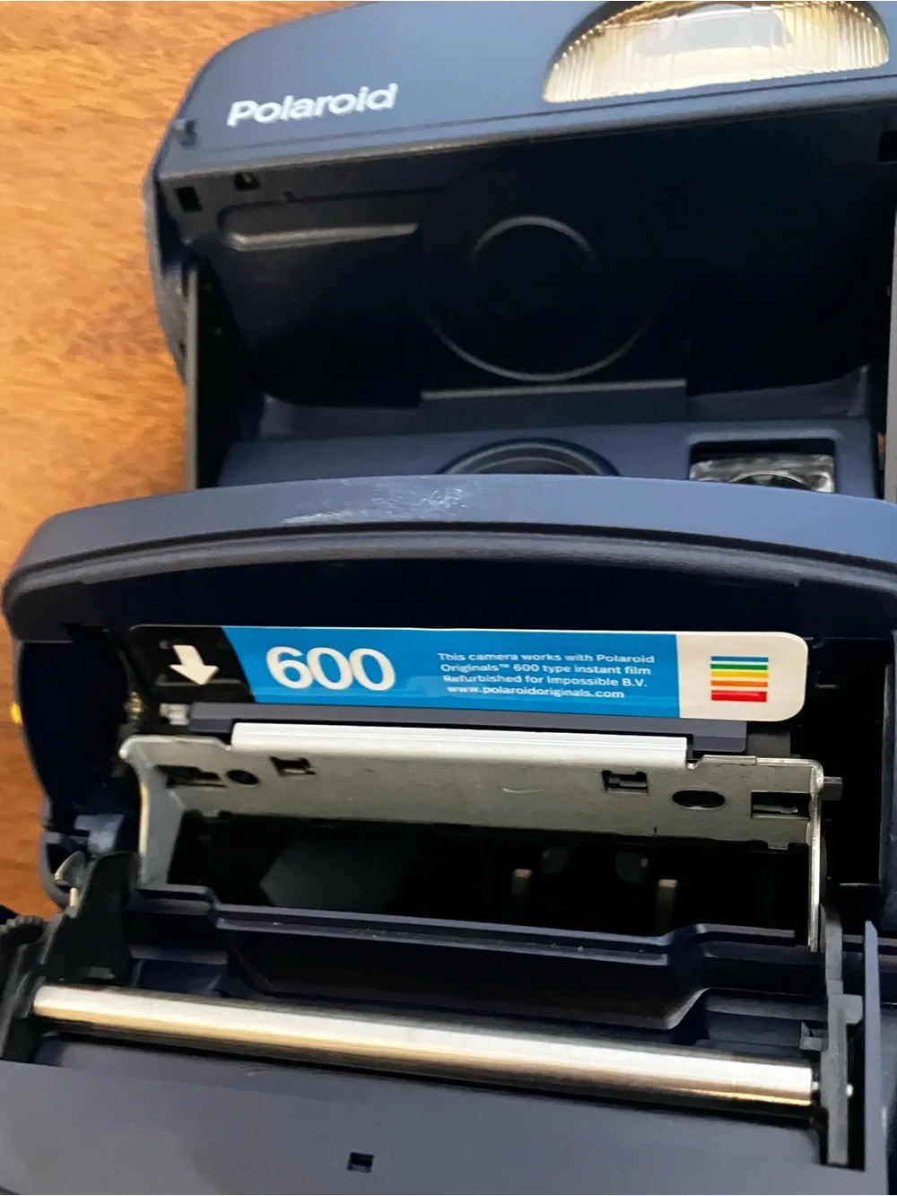 Polaroid 600 Instant Camera - Black with Yellow Accents